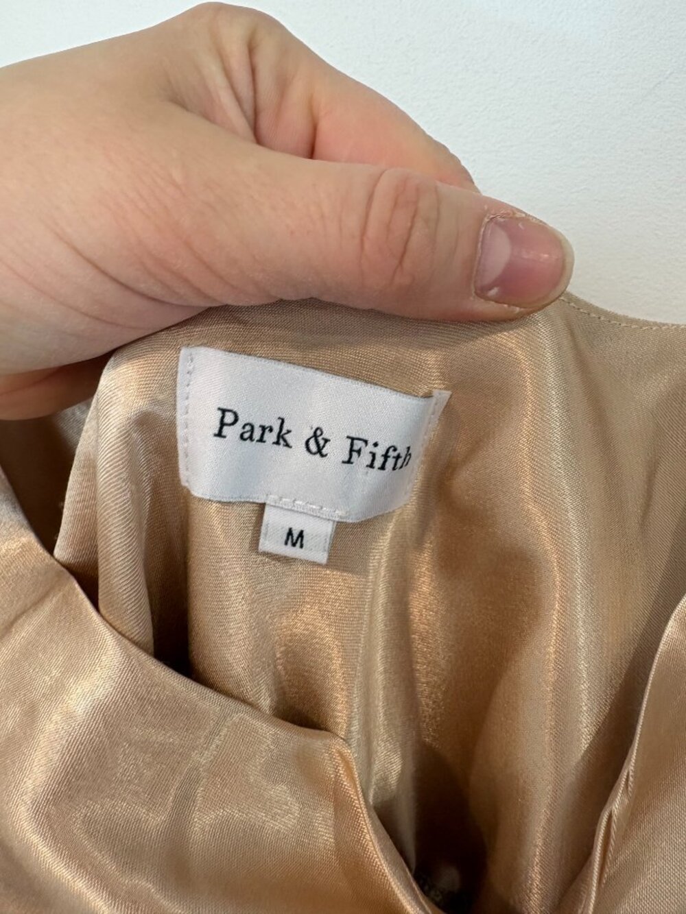 Park & Fifth Belmont Slipe On Maxi Bridesmaid Bridal Wedding Guest Dress sz M - Picture 7 of 12